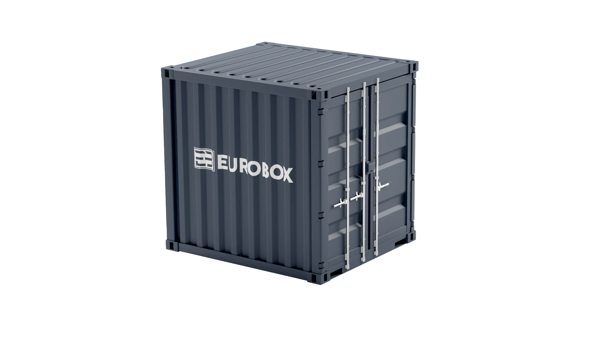 Container de stockage-Gris-eurobox-3D-containers
