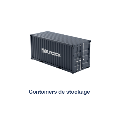 Professionnel du container-Container de stockage Eurobox noir