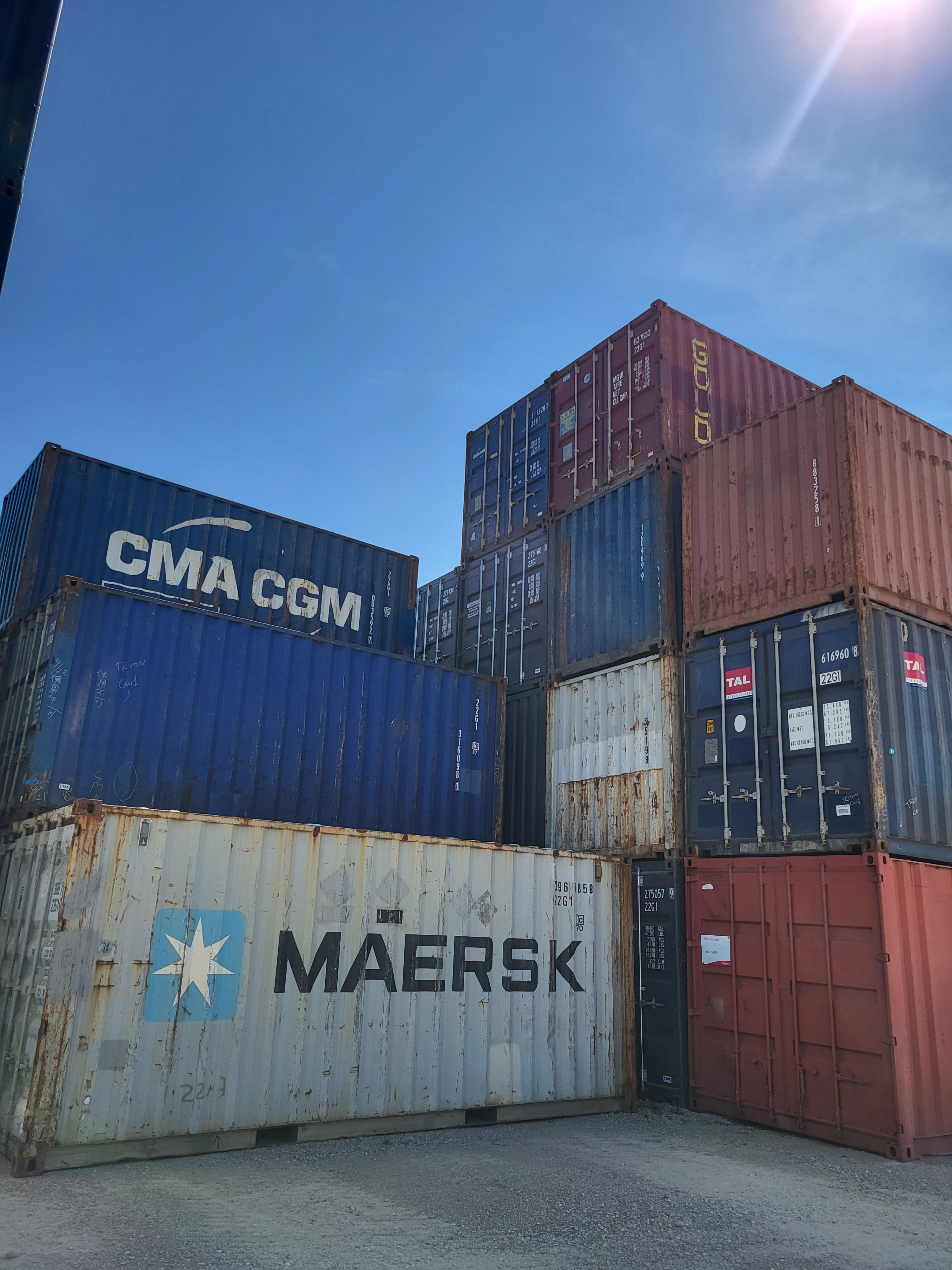 Containers maritimes en acier Corten 