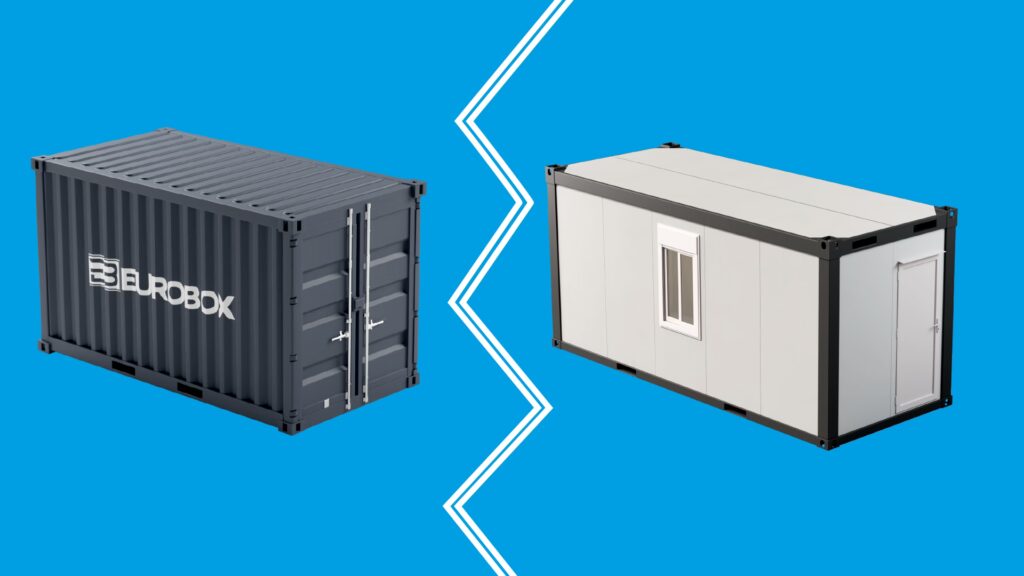 Différence Container et bungalow, vendeur de conteneur, achat bungalow, Eurobox lyon