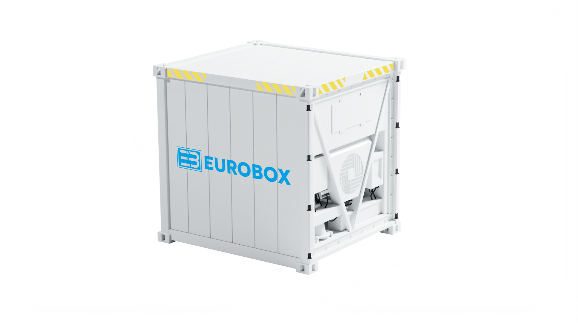 Container 10 pieds high cube reefer blanc Eurobox