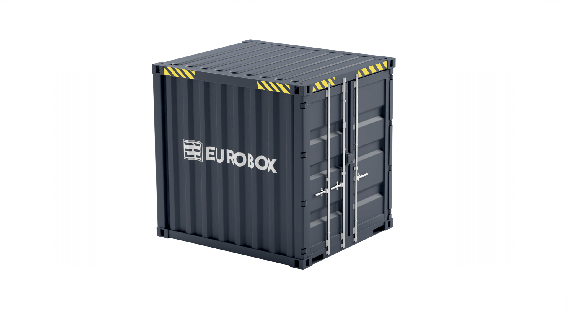 Container maritime 10 pied High cube noir Eurobox