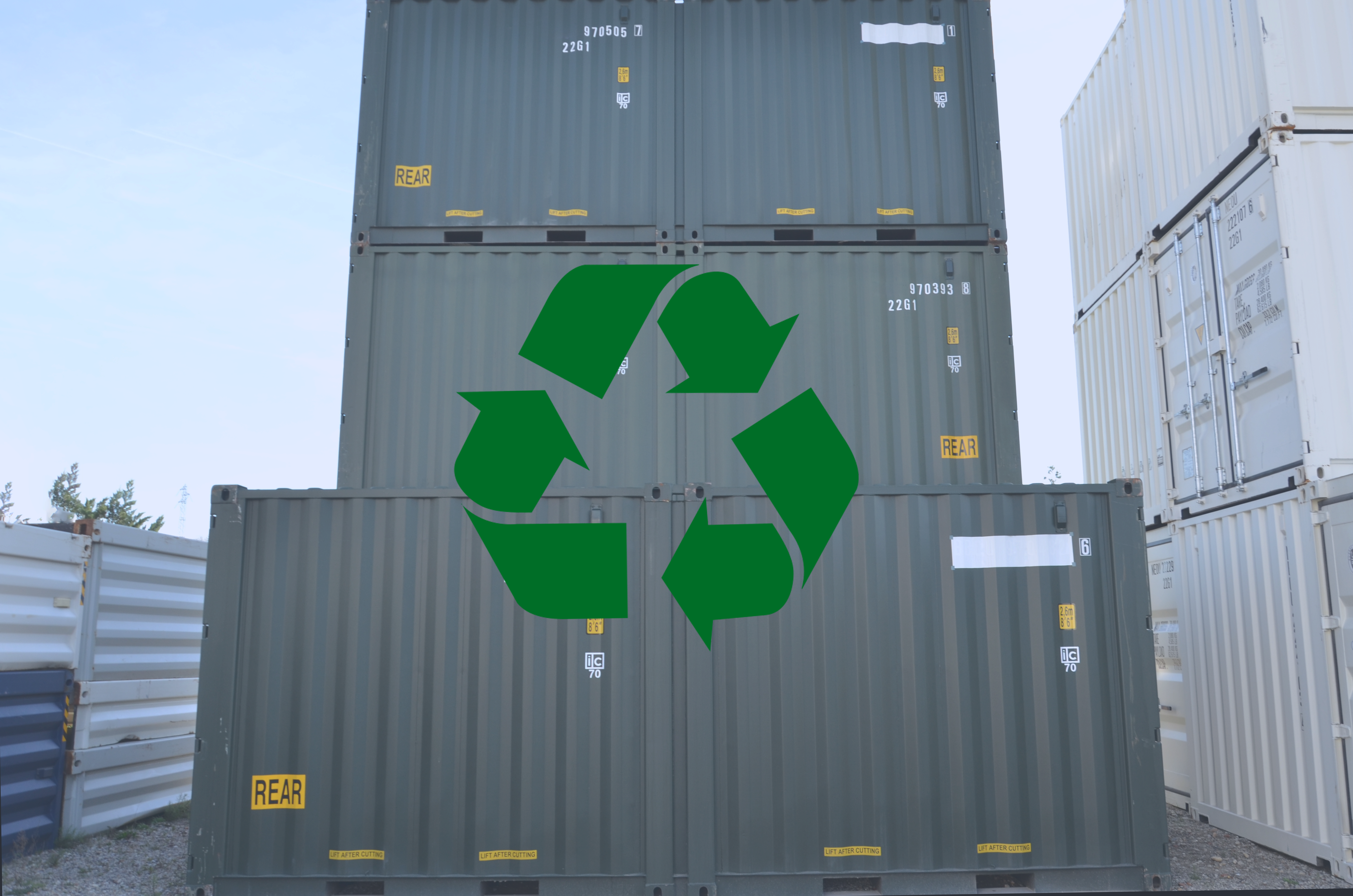 Transformation de container-recyclage-conteneur-