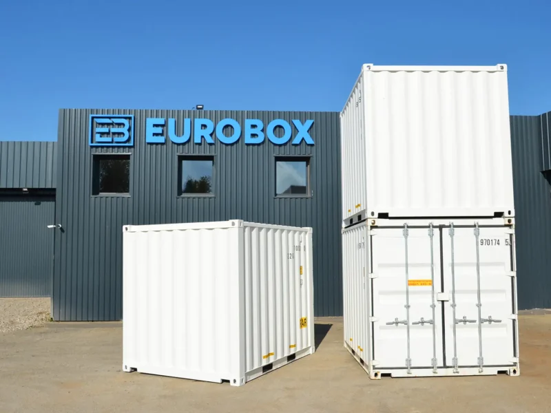 Container maritime 10 pieds Blanc vendeur de conteneur Eurobox