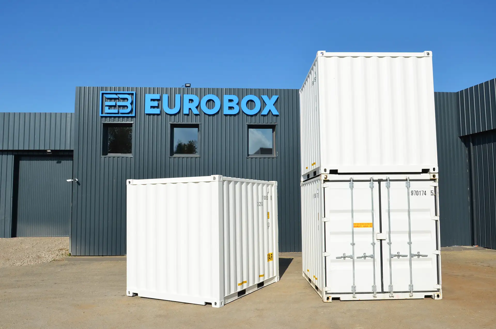 Container maritime 10 pieds Blanc vendeur de conteneur Eurobox