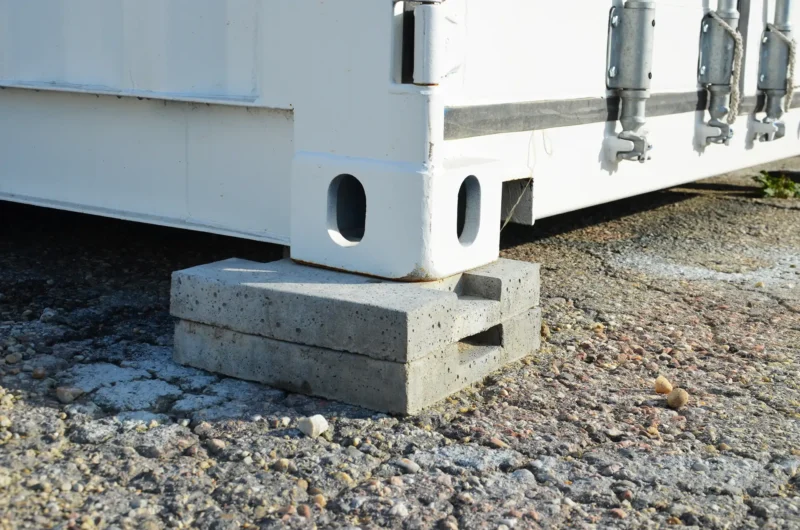 Plot Track Container Cale en béton pour container - Eurobox