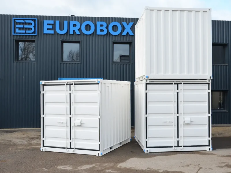 Petits containers de stockage blanc neuf proposé par la société Eurobox