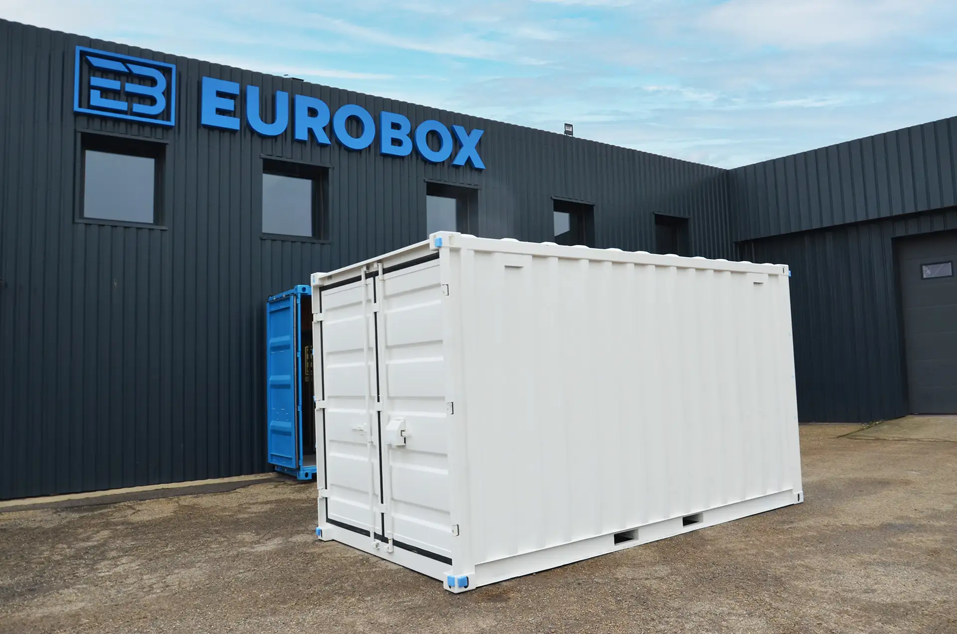 Petits containers de stockage blanc neuf de 15 pieds proposé par le vendeur de containers Eurobox