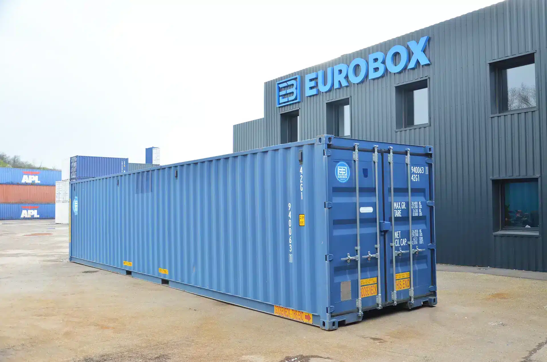 Container double porte bleu neuf, Trouver un conteneur 40pieds double porte bleu , prix conteneur sur notre site