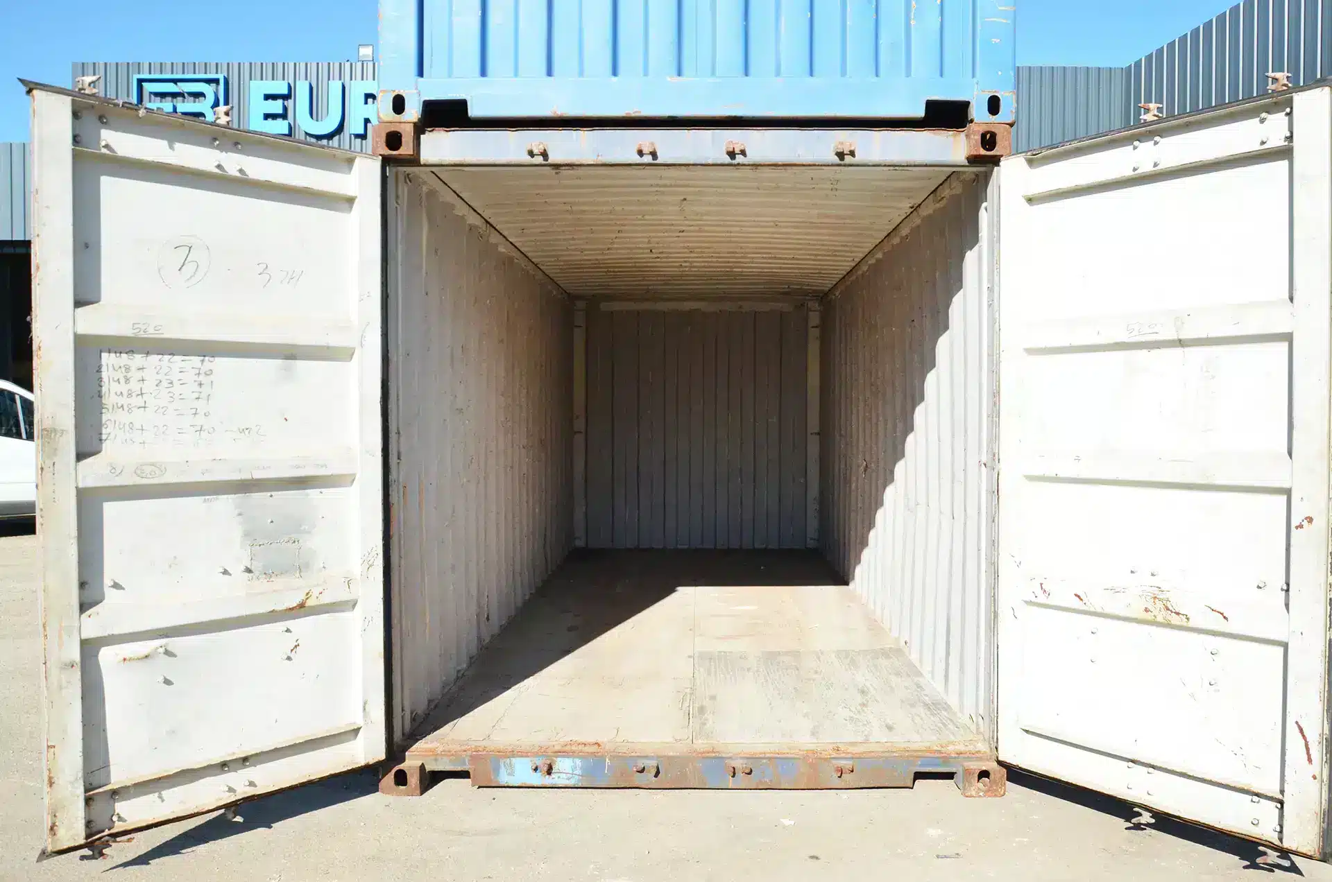 Intérieur container d'occasion, état conteneur 20pieds d'occasion.