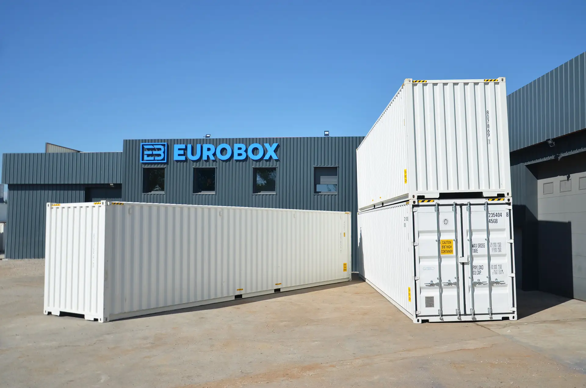 Container blanc neuf, container 40pieds high cube, conteneur grande hauteur,