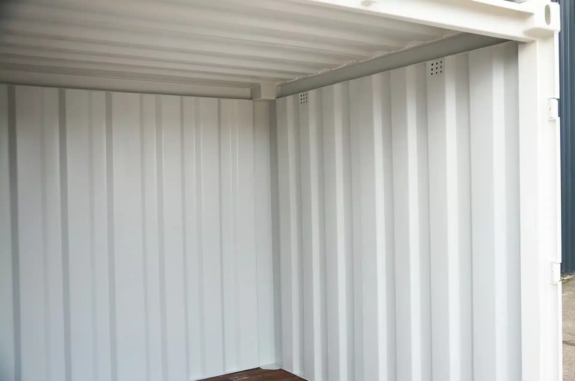 Intérieur conteneur de stockage neuf , Petit container de stockage, petit conteneur 8pieds neuf blanc