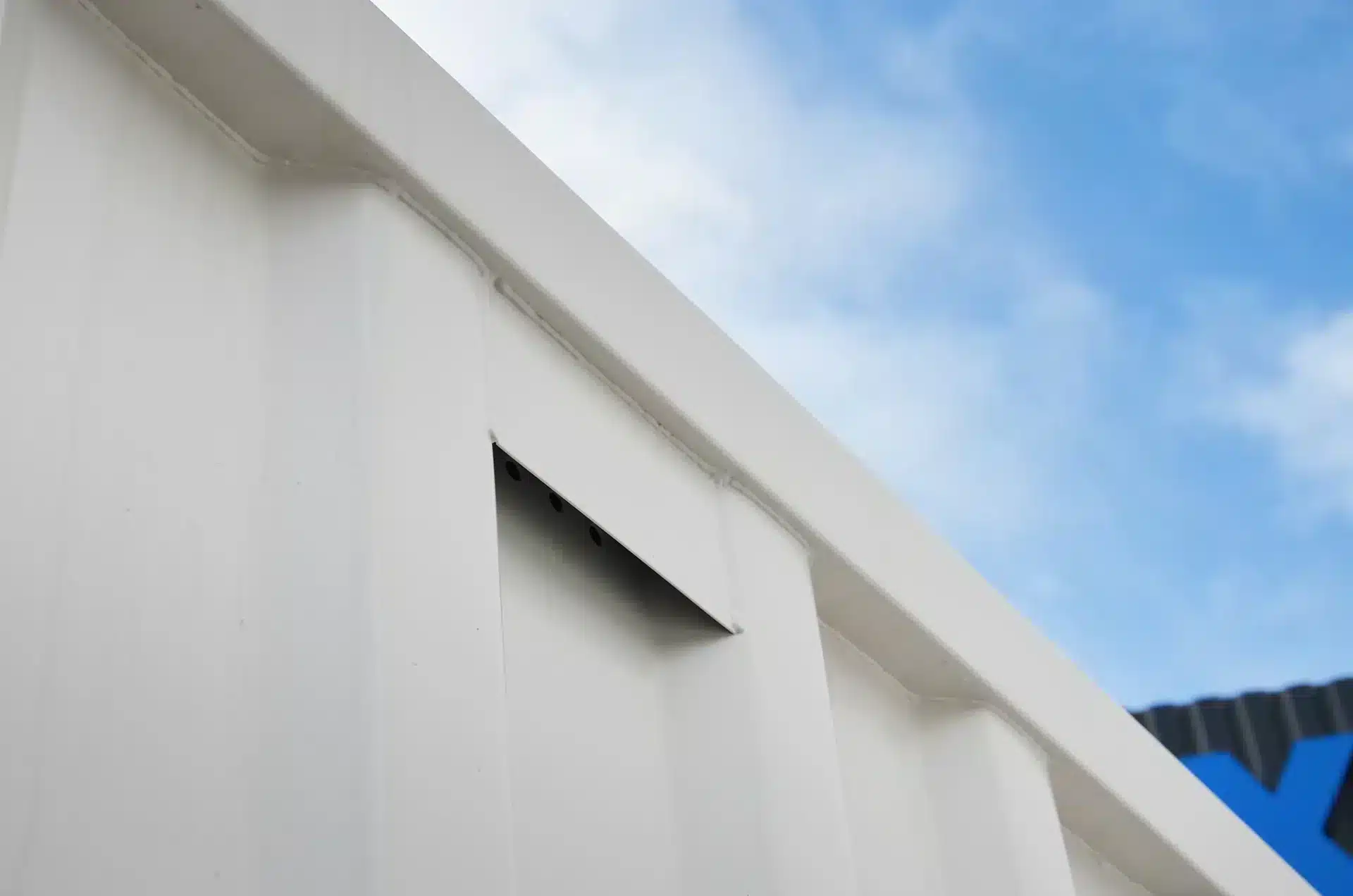 Aération de conteneur de stockage neuf, petit conteneur 8 pieds blanc